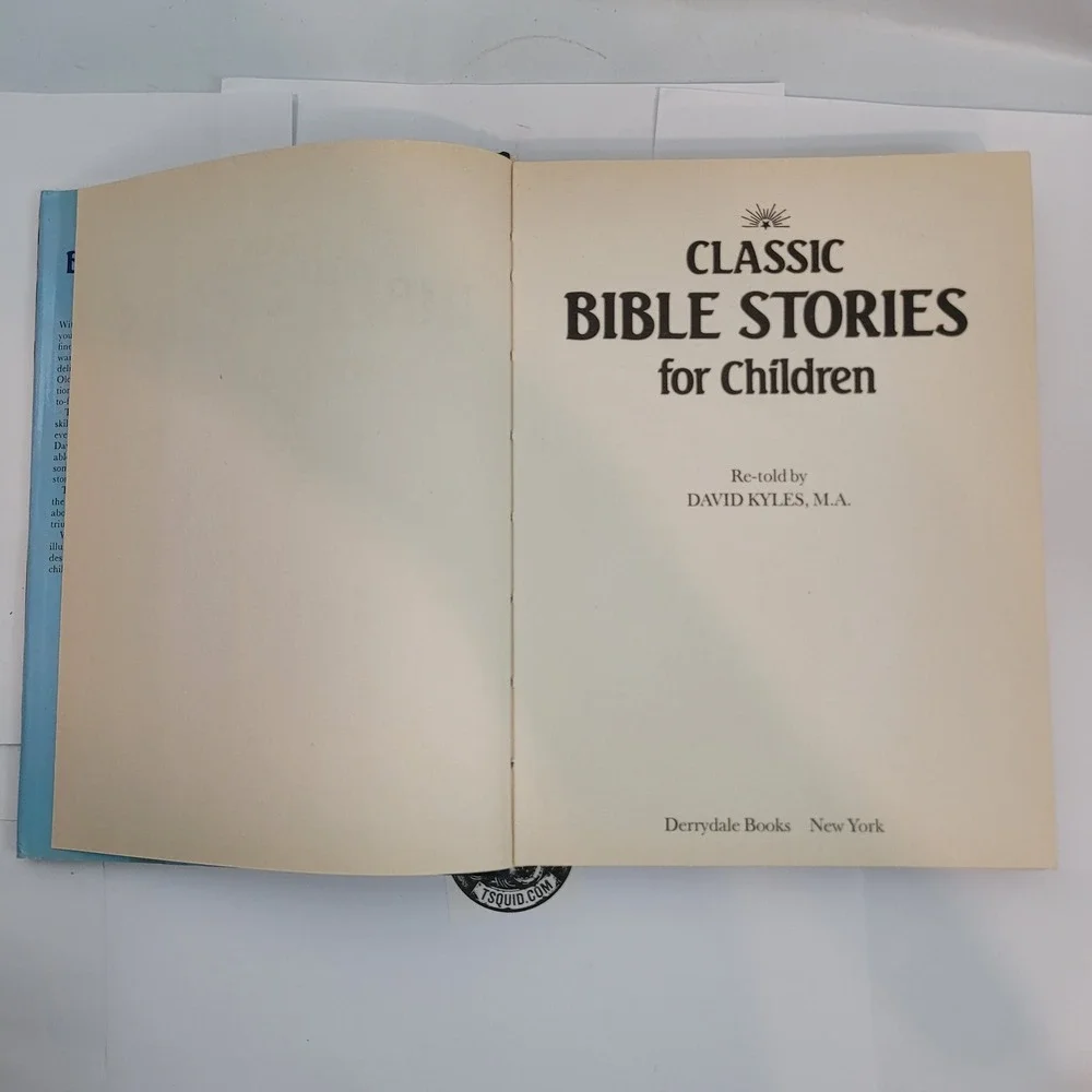 Derrydale Classic Bible Stories for Children Hardcover 1987 David Kyles Retold